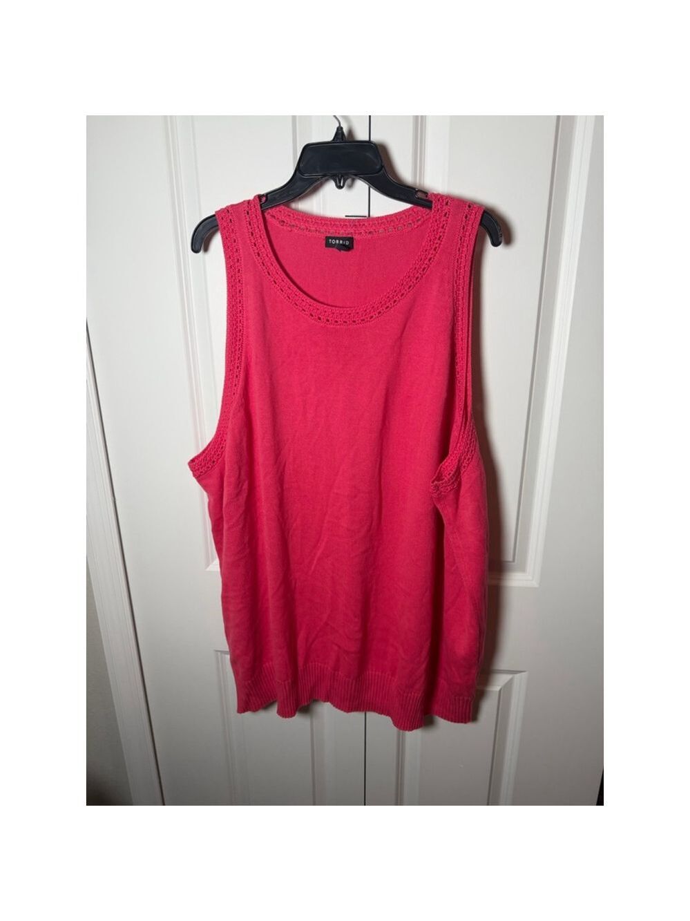 Torrid Pink Knit Tank Top Plus Size 5X EUC